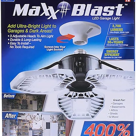BRAND NEW Maxx Blast Led Garage Light - Picture 10 of 10